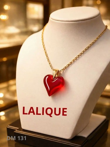 Lalique heart necklace - ,