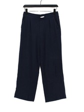 The White Label Women's Suit Trousers UK 10 Blue 100% Viscose Dress Pants