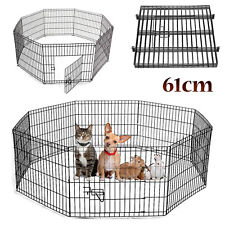 Pet Playpen 8 Panel Dog Puppy Rabbit Cage Run Indoor Outdoor Fence Enclosure