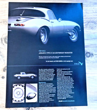 JAGUAR EAGLE E TYPE S1 3.8 LIGHTWEIGHT - FRAMEABLE ORIGINAL CLASSIC CAR ADVERT