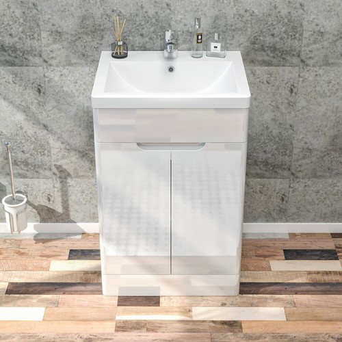 500mm high gloss - 500mm, white