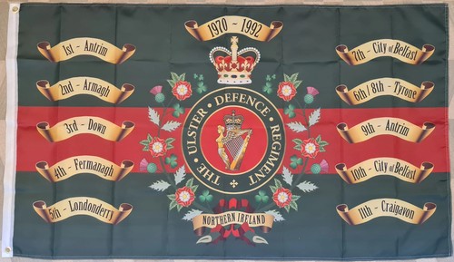 Ulster defence regiment - regiment, flag