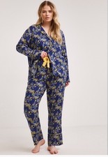 JOE BROWNS - NAVY BLUE ORIENTAL PYJAMAS PJ SET