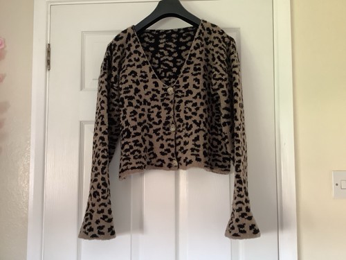 Ladies leopard print - leopard, cardigan