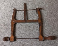 Vintage Bow / Frame Saw Carpentry Woodwork Needs New Blade & some TLC