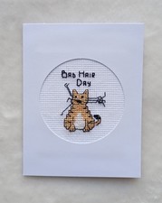 Handmade Cross Stitch Card -