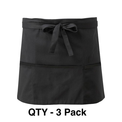 Black waist waiter waitress - black,