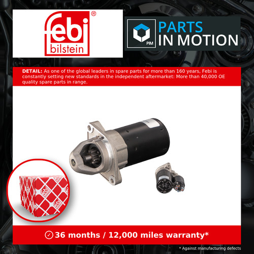Starter motor fits - fiat, linea