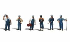 O Scale Train Mechanics (6) Six Men Woodland scenics A2721