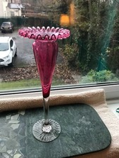 Antique Cranberry glass single