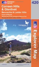 Coreen Hills and Glenlivet, Bennach..., Ordnance Survey