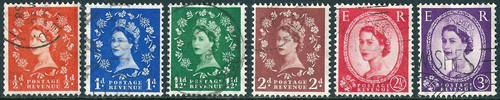 Qe2 1957 wilding - gb,