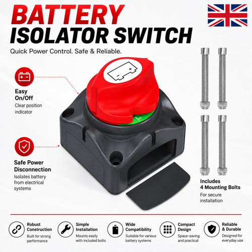 Battery switch isolator - isolator, cut