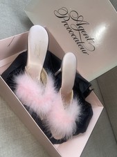 Agent Provocateur Pink Feather Mules 7