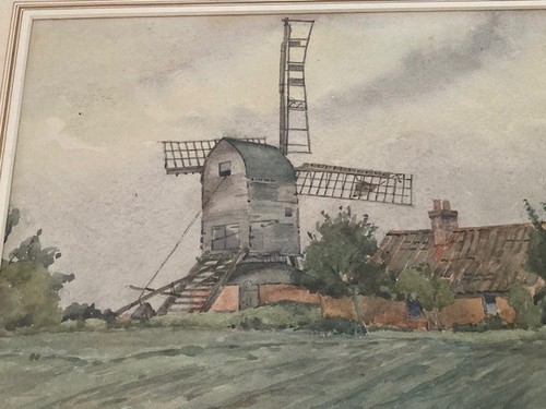 Original framed watercolour - an,