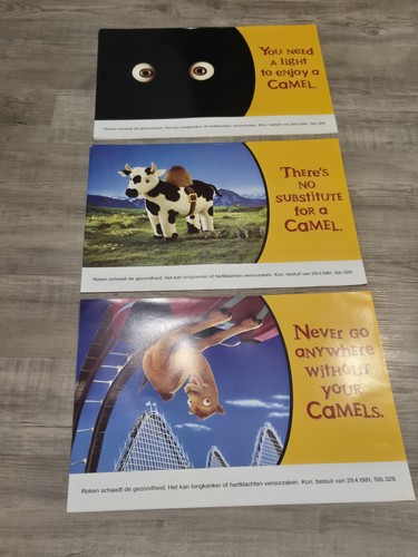 Camel advertising posters - advertising, x3