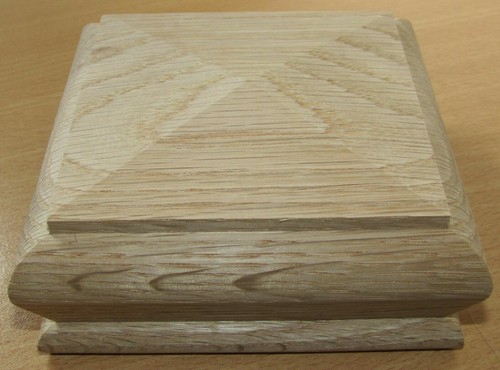 Stair newel post cap pyramid - newel,