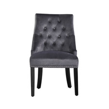 Velvet Dining Chair with Door