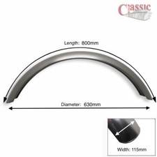 17-18" inch Wheel Front  Mudguard Plain Steel 