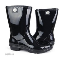 UGG Sienna Black Rain Boots