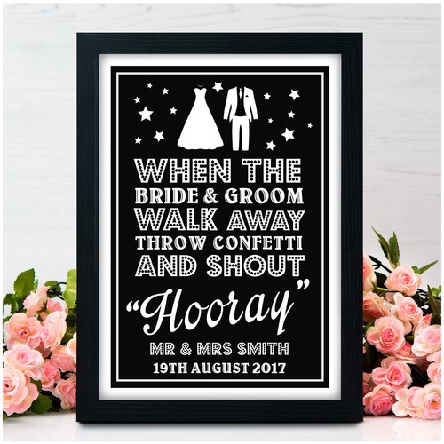 Personalised wedding confetti - personalised,