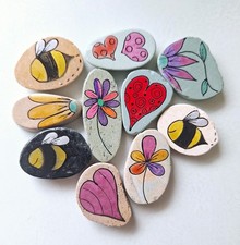 Set Of 10 Handpainted Mini