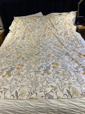 Marks & Spencer Flower And Bee Reversible Single Cotton Quilt Cover VGC