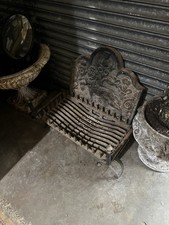 antique cast iron fire basket