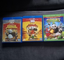 KUNG FU PANDA TRILOGY 1, 2 & 3 3D BLU RAY COLLECTION AWESOME 3D MOVIES REGION B