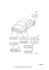 Jaguar Genuine Trunk Lid Plaque Badge Emblem Fits XJ 1998-2003 Classic HND5994JA