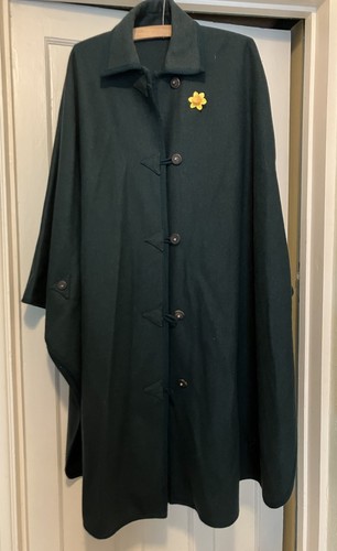 Forest green wool blend - green,