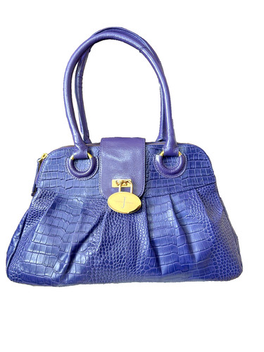 Purple real leather patent - purple,