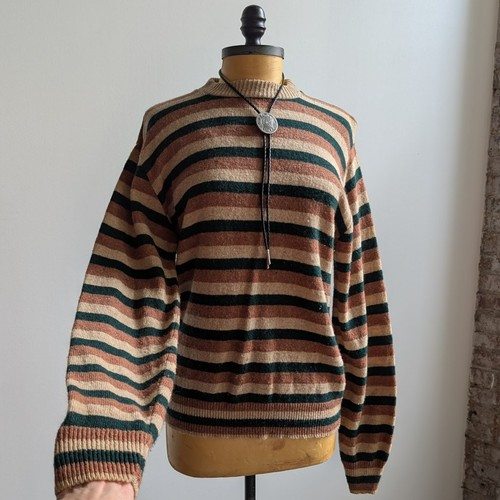 Vintage striped wool knit - wool,