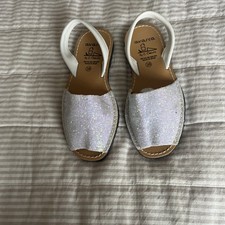 Avarca Menorcan White Glitter