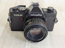 Konica Minolta XG-9 35mm SLR Film Camera And Lens - Untested