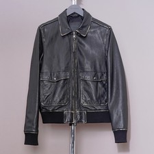 ALL SAINTS Leather Jacket Mens