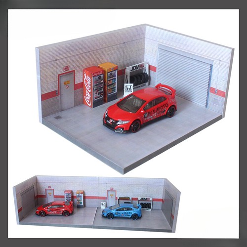 Diorama scale car - car, garage