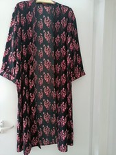 Primark midi floral kimono open jacket S Zara H&M