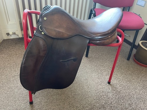 Falcon brown leather saddle - brown,
