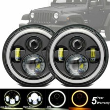 PAIR 7" LED HEADLIGHTS HALO E