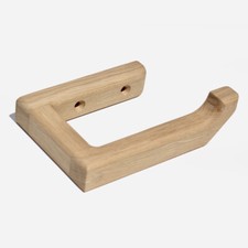 Solid oak wooden toilet paper