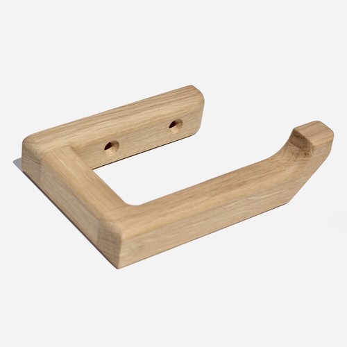 Solid oak wooden - toilet, paper