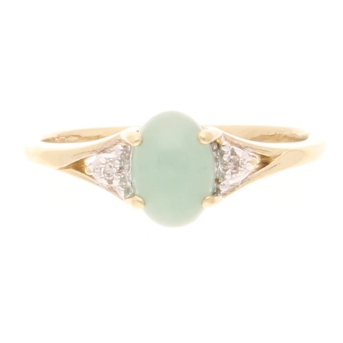 9carat yellow gold jade - 9carat,