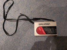 Sony Walkman WM-24 Cassette Player - FULLY WORKING WITH BATTERY COVER AND STRAP