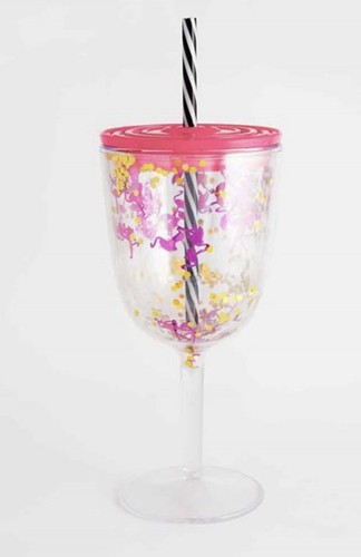 Avon flamingo picnic glass - avon,