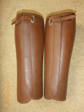 Vintage Brown Leather Gaiters
