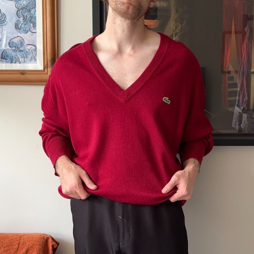 Lacoste vintage burgundy/red