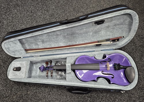 Harlequin violin purple with - violin,,