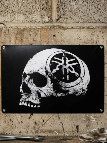 Yamaha motorcycle metal sign - metal,