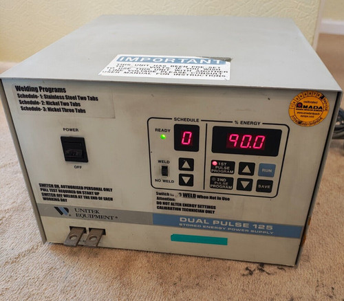 Unitek miyachi dual pulse 125 - miyachi,